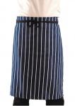 Whites Butchers Unisex Waist Apron Blue and White Stripe. 