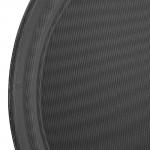 Kristallon Polypropylene Round Non-Slip Tray Black 