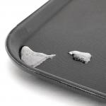 Kristallon Polypropylene Rectangular Non-Slip Tray Black 510mm C560
