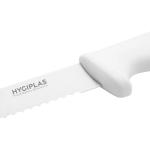 Hygiplas Serrated Slicer White 25.5cm/10-inch  C883