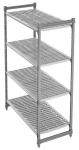 Cambro 600mm Deep 4 Tier Shelving Unit  *Lifetime warranty against rust*