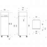 Interlevin CAR410 410 Litre (300 Useable Litres) Upright Single Door Refrigerator