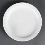 CB488 Olympia Whiteware Narrow Rimmed Plates 202mm