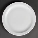 CB491 Olympia Whiteware Narrow Rimmed Plates 280mm
