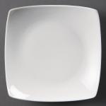 CB687 Olympia Whiteware Square Bowled Plates 165mm- pack of 12