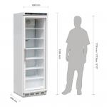 Polar CB921 C-Series Glass Door Display Freezer 365Ltr 