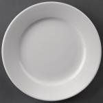 Athena Hotelware Wide Rimmed Plates 228mm (Pack of 12) CC208