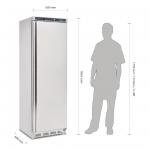 Polar CD082 C-Series Stainless Steel Upright Fridge - 400 Litres (238 Usable Litres).
