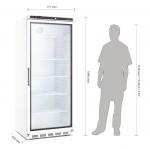 Polar C-Series CD088 Upright Display Fridge 600Ltr 