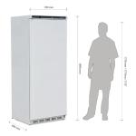 Polar CD614 C-Series Upright Fridge White 600Ltr (513 Usable Litres)