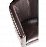 Bolero CE593 Dark Brown PU Leather Tub Armchair