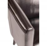 Bolero CE593 Dark Brown PU Leather Tub Armchair