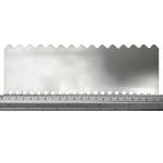 Cater-Fabs Stainless Steel Precision Cake Scraper Set - 4 Utensils - 6 Cake Designs