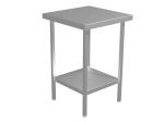 Cater-Fabs Stainless Steel Centre Tables 600mm Deep with 1 Undershelf	