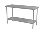 Cater-Fabs Stainless Steel Centre Tables 600mm Deep with 1 Undershelf	