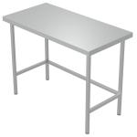 Cater-Fabs 600mm Deep Fully Welded Stainless Steel Centre Tables - No Undershelf