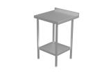 Cater-Fabs Stainless Steel Wall Tables 600mm Deep with 1 Undershelf	