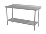 Cater-Fabs Stainless Steel Wall Tables 600mm Deep with 1 Undershelf	