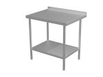 Cater-Fabs Stainless Steel Wall Tables 700mm Deep with 1 Undershelf	