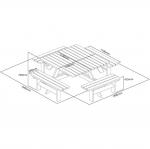 Rowlinson CG096 Square Picnic Table