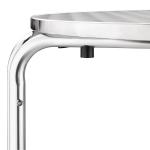 Bolero CG836 Round Stainless-Steel Bistro Table 700mm