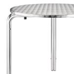 Bolero CG836 Round Stainless-Steel Bistro Table 700mm