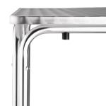 Bolero CG837 Steel and Aluminium Square Leg Table 600mm