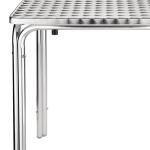 Bolero CG837 Steel and Aluminium Square Leg Table 600mm