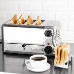 Rowlett Esprit 4 Slot Toaster Chrome w/ Elements & Sandwich Cage - CH181