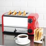 Rowlett Esprit 4 Slot Toaster Traffic Red w/ Elements & Sandwich Cage - CH184
