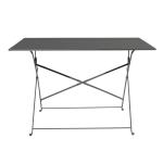 Bolero Perth Black Pavement Style Folding Table Rectangular 1100x700mm