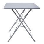 Bolero Perth Pavement Style Rectangular Folding Table Grey 1100x700mm