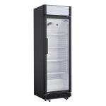 Nisbets Essentials CJ794 Upright Display Cooler Black with Light Box
