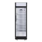 Nisbets Essentials CJ794 Upright Display Cooler Black with Light Box