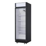 Nisbets Essentials CJ794 Upright Display Cooler Black with Light Box