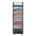 Nisbets Essentials CJ794 Upright Display Cooler Black with Light Box