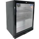 Cater-Cool CK0500LED Single Door Black Bottle Cooler With LED Lighting - 900mm.