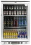 Cater-Cool CK1500LED Single Door Silver Bottle Cooler With LED Lighting