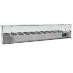 Cater-Cool CK2000TU Commercial Refrigerated Topping Unit - 10 x 1/4GN