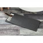 Europochette Black Cutlery Pouches with White Napkin (Pack of 500) - CK236