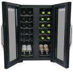 Cater-Cool CK6024 24 Bottle Double Door Dual Zone Commercial Wine Cooler