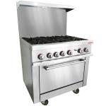 Cater-Cook CK8102 HEAVY DUTY Commercial NATURAL GAS 6 Burner Oven - 8.8kW Burners