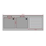 Cater-Fabs Double Bowl Sink With Left Side Void - CKF8201