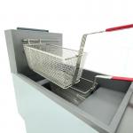 Cater-Cook CK8301 20 Litre Single Tank, Twin Basket 3 Tube Commercial LPG Gas Fryer - 90,000 BTUs - OUT OF STOCK