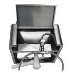 Cater-Wash CK8526 Stainless Steel Knee Operated Wash Basin - With Soap Dispenser