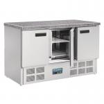 Polar CL109 G-Series 3 Door Refrigerated Counter with Granite Work Top 368Ltr 