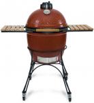 KAMADO JOE -  Classic II - Ceramic Grill with Cart & Side Shelves - Red Only - KJ23RH