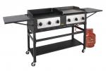 Buffalo CP240 6 Burner Combi BBQ Grill and Griddle
