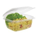 Vegware Compostable PLA Hingled-Lid Deli Containers 473ml/16oz (Pack of 300) - CP412
