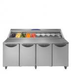 Williams HCPC4-SS Commercial 4 Door Refrigerated Prep Counter With Saladette